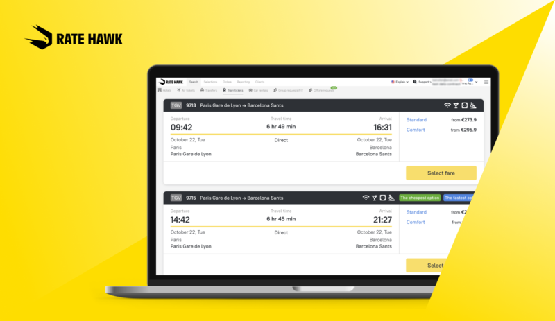 RateHawk launches rail travel booking services with Rail Europe
